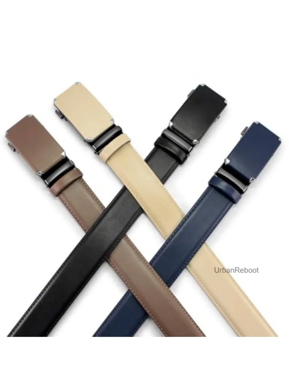 Men's Leather Ratchet Belt 1 3/8
